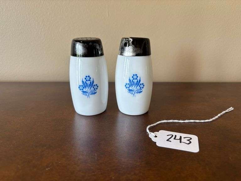 CorningWare Blue Cornflower Salt and Pepper Shakers