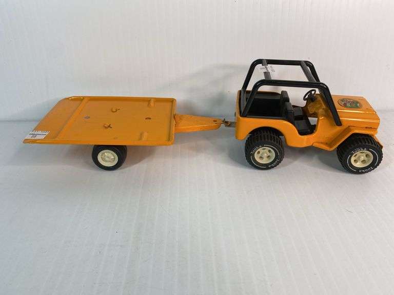 Tonka Bone Bruzzer Jeep & Trailer