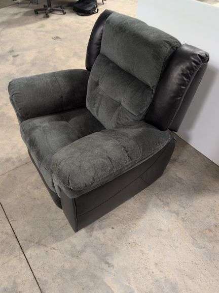 Swade manual rocker recliner with leather accents - great condition