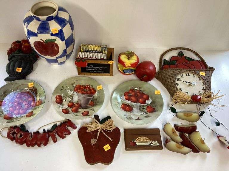 Assortment of Apple Decor
