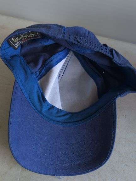 Vintage blue Indians hat and blue hat