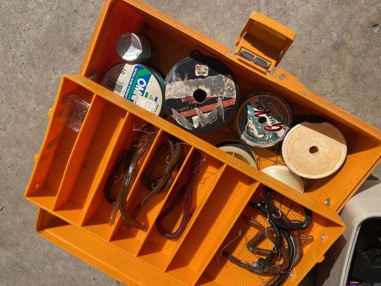 PAIR OF TACKLE TRAYS AND CONTENTS