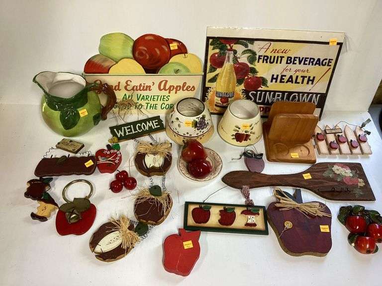 Assortment of Apple Decor