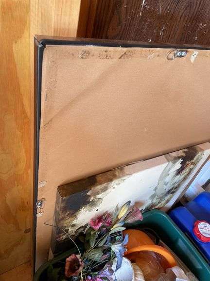 TOTE WITH FLORAL DECOR, MONEY BOX, AND MIRROR