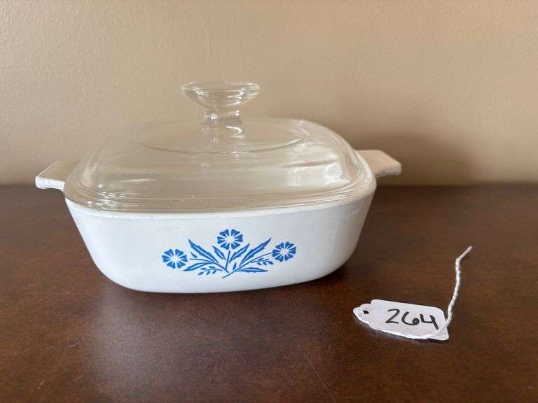 CorningWare Blue Cornflower Casserole Dish with Lid