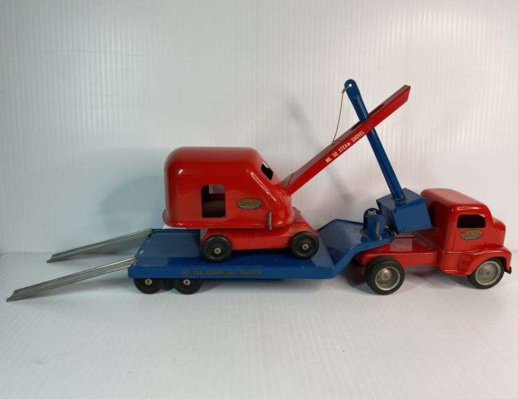 1950s Tonka Carry-All Truck & Trailer & #50 Steam Shovel #130