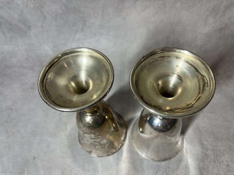 Wallace Sterling Wine Goblets, 9 oz total weight