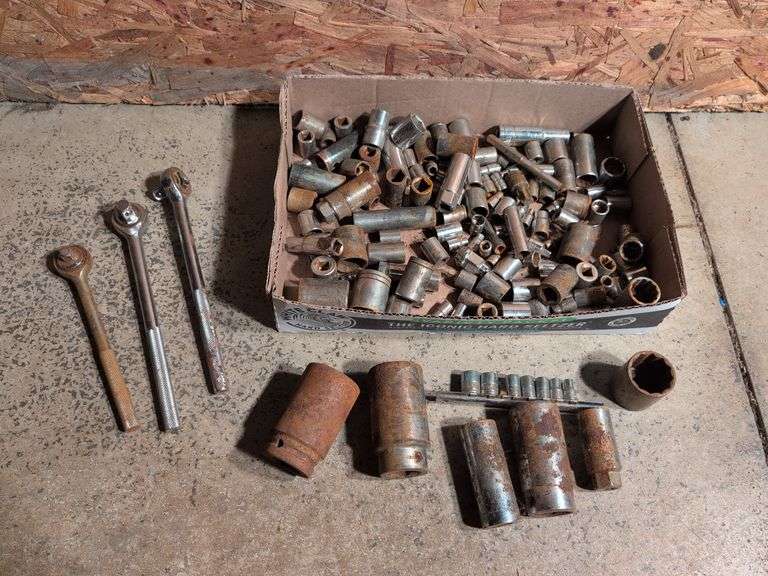 (3) socket wrenches and various sockets