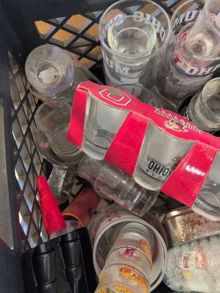 Drinking glasses and shot glasses with designs