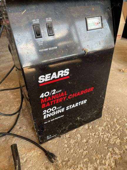 SEARS BATTERY CHARGER AND BATTERY MAINTAINER