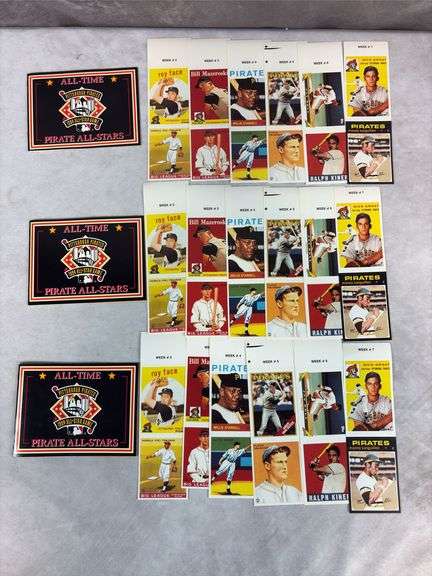 (3) 1994 MLB All Star Game Pittsburgh Pirates Sticker Book w/ Clemente