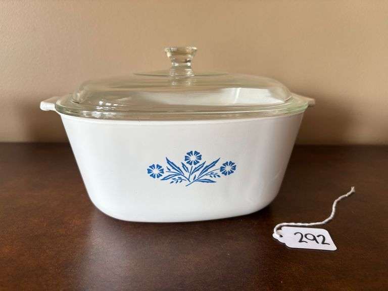CorningWare Blue Cornflower Casserole Dish with Lid