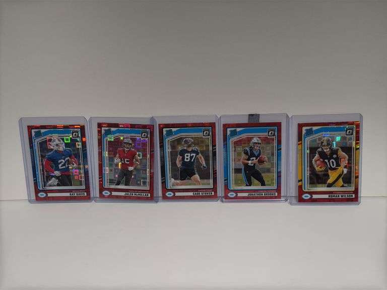 2024 Donruss Optic Rated Rookie Red Pandora Short Print Parallel Refractors of Jonathon Brooks, Roma