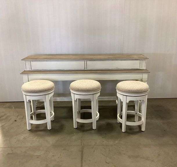 LIBERTY Console Table & 3 Barstools