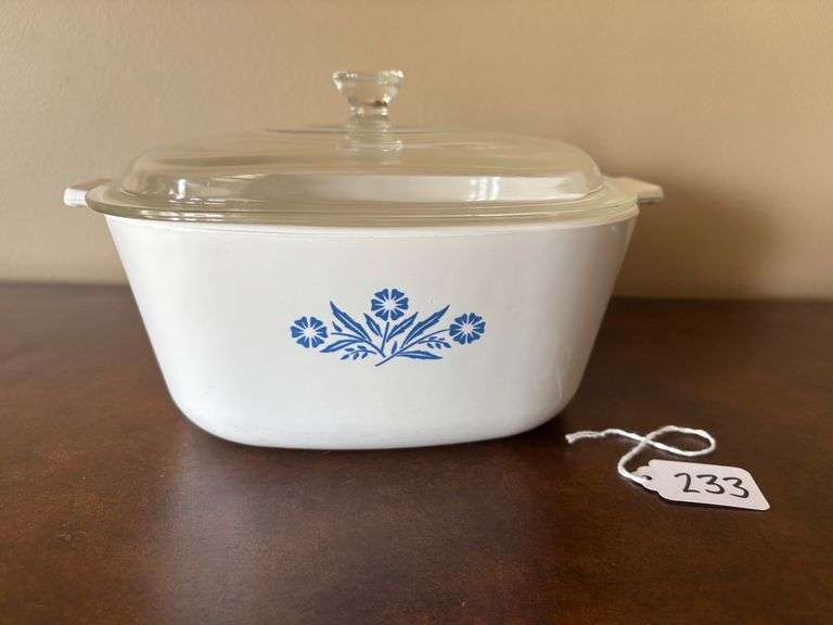 CorningWare Blue Cornflower Casserole Dish with Lid