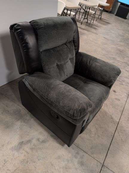 Swade manual rocker recliner with leather accents - great condition