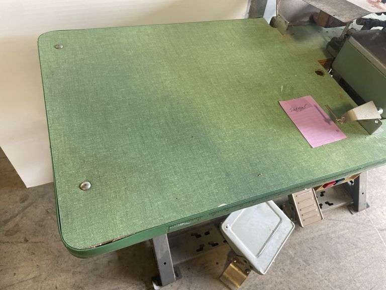 Wilcox and Gibbs surger industrial sewing machine with foot pedals