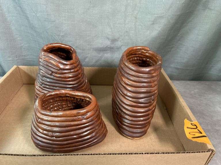 HAND MADE POTTERY PLANTERS / VASES