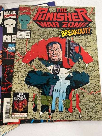 Marvel Comics The Punisher: War Zone Vol. 1 #’s 1, 16, 17, 27 and 30