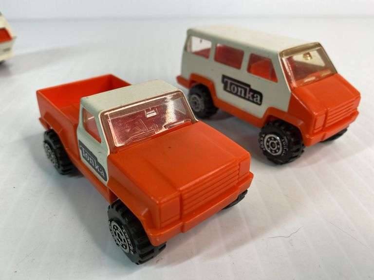 1970s Tonka Semi-Hauler with Bulldozer, Dump Trailer & Trucks Set