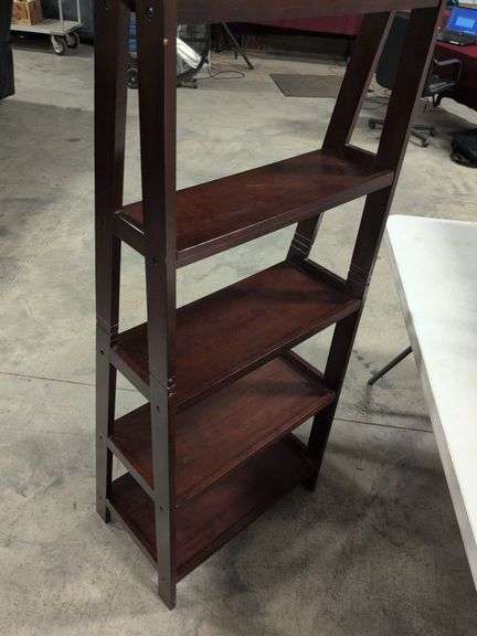 Wooden shelving rack - 26" wide, 17" deep, and 72" tall