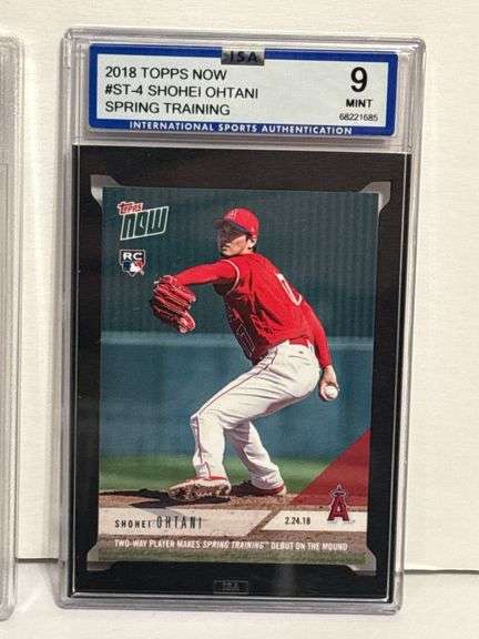 2018 Leaf Special Release Juan Soto Rookie Achievement RC (PSA 10) and 2018 Topps Now Shohei Ohtani