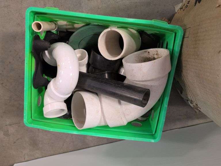 Assortment of PVC pipe fittings