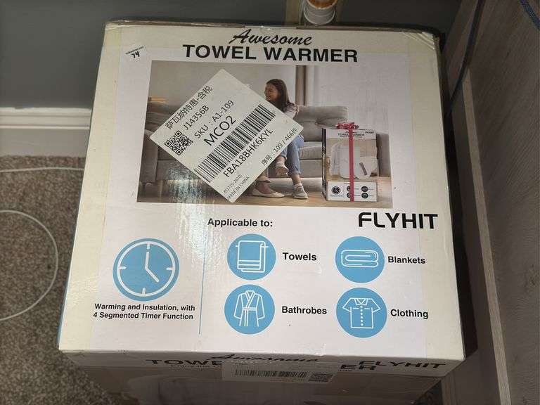 FlyHit Towel Warmer (NIB)