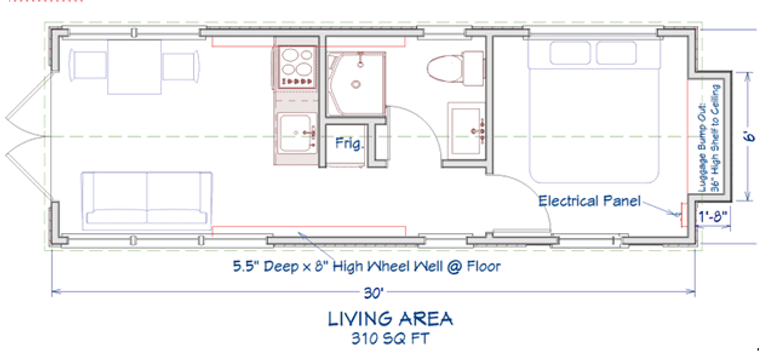 Mini Home on Wheels From Rosedale Trades