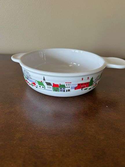 CorningWare Christmas 1988 Employee Piece Grab It Bowl