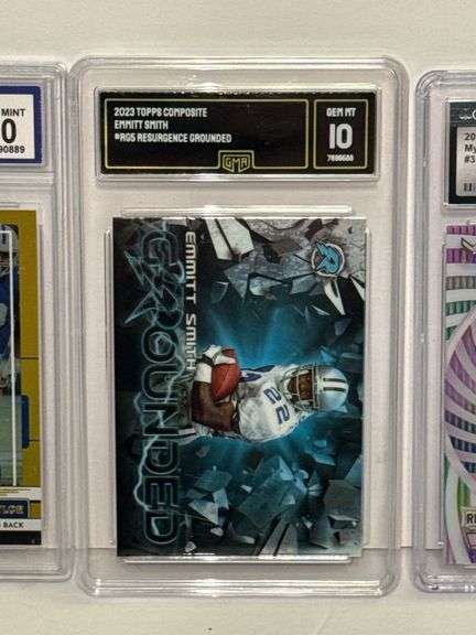 2022 Panini Donruss Jonathan Taylor Press Proof Gold (CCG 10), 2023 Topps Composite Emmitt Smith Res