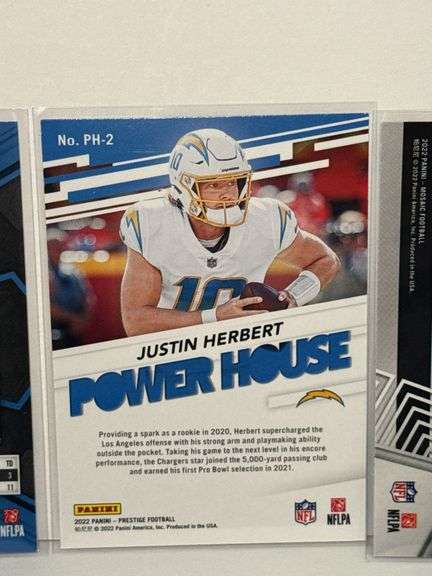 Assortment of Justin Herbert Sports Cards (6 Cards Total)