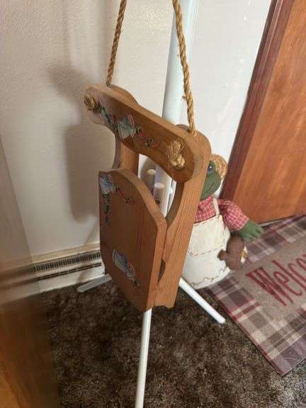 DISPLAY CUPBOARD, WOODEN SHELVING, HALL TREE AND MORE