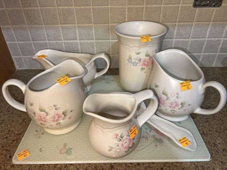 Set of Pfaltzgraff Tea Rose Kitchenware
