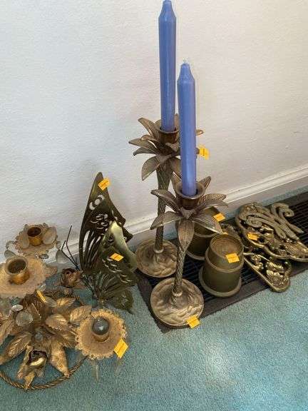 Assortment of Brass Decor