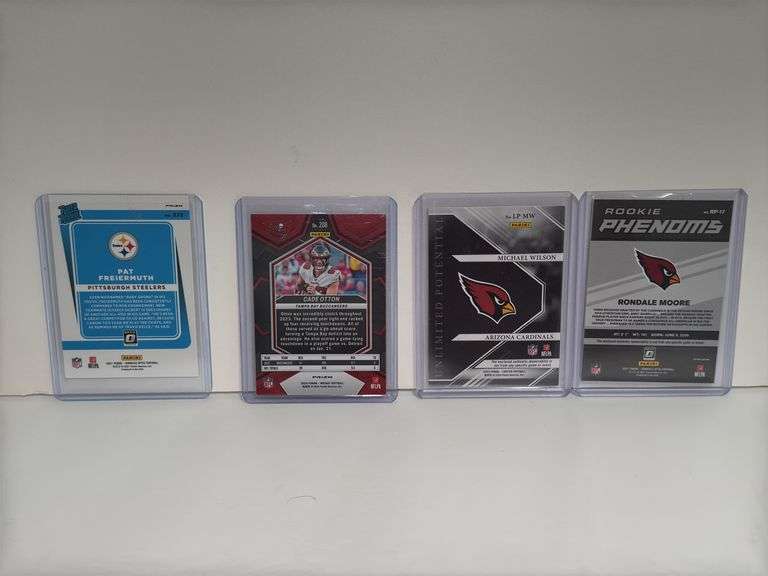 2021 Donruss Optic Rated Rookie Pat Freiermuth Blue Hyper Short Print Parallel RC, 2024 Panini Prizm