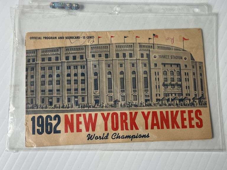 1962 NY Yankees Program