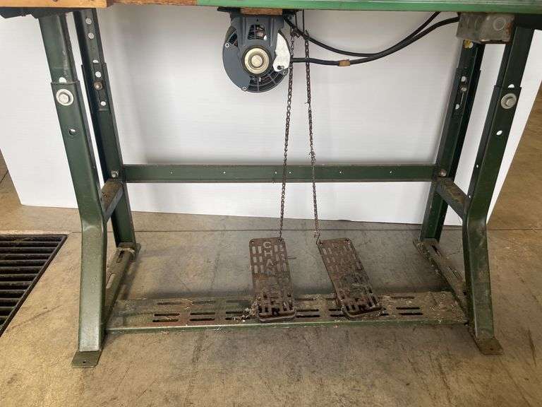 Chandler Tack-Master bar tacker industrial sewing machines with foot pedals