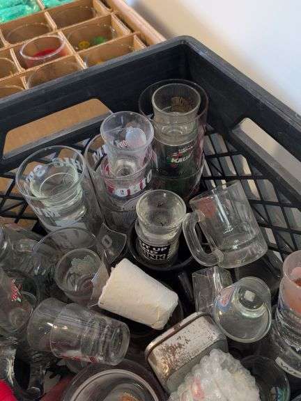 Drinking glasses and shot glasses with designs