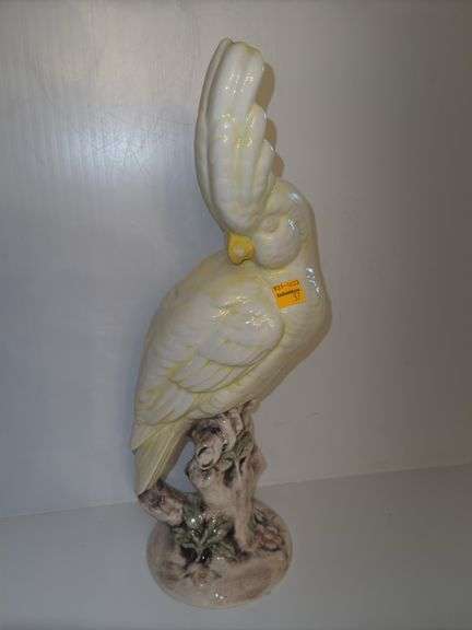Vintage Porcelain Cockatoo Figure