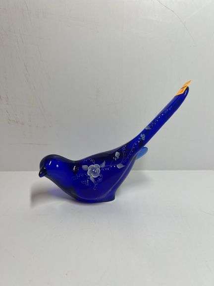 Fenton Cobalt Blue Decorative Bird