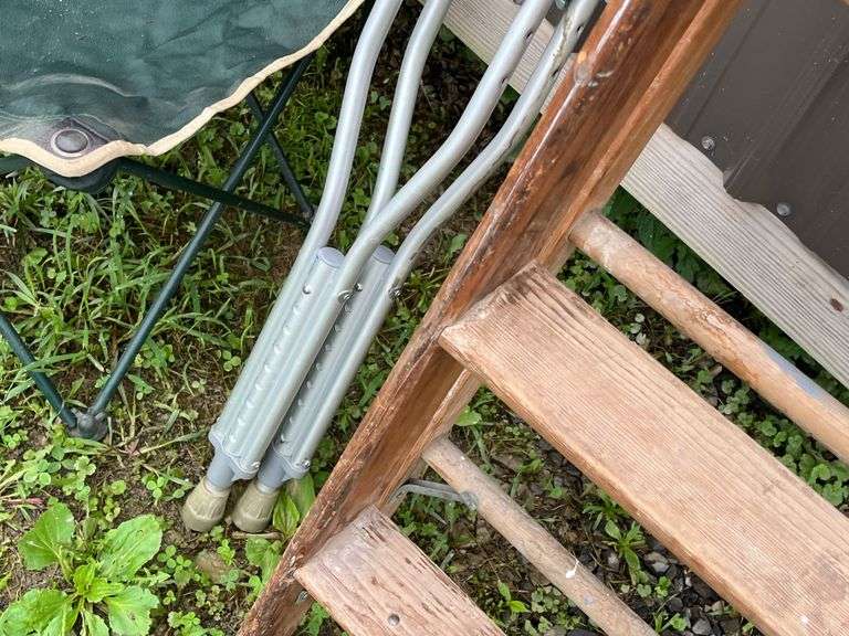 Ladder, Camp Chair, Crutches