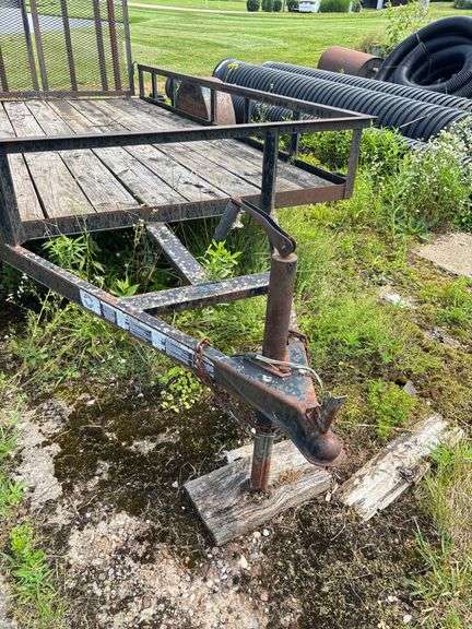 Carry-All bumper hitch trailer w/ side and rear drop gates
