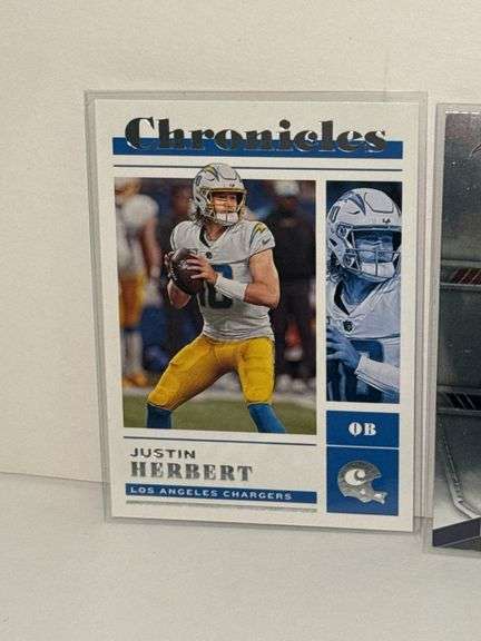 Assortment of Justin Herbert Sports Cards (6 Cards Total)