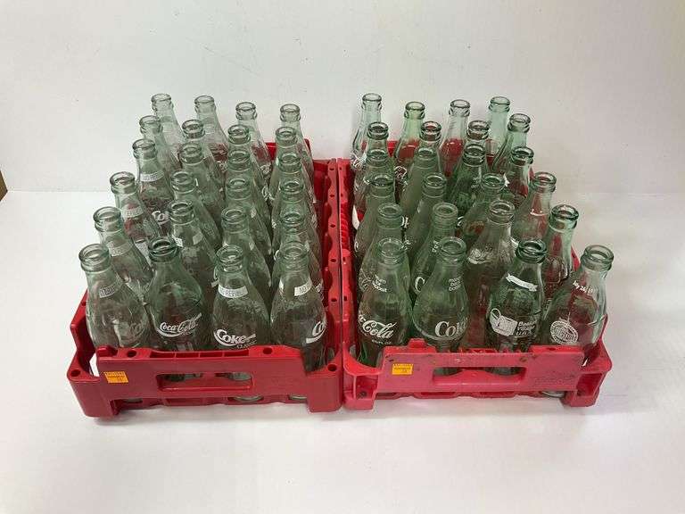 Assortment of Vintage 6 1/2 oz. and 8 oz. Coca Cola Bottles
