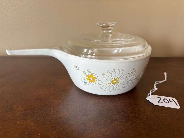 CorningWare Floral Bouquet Saucepan with Lid