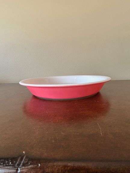 Flamingo Pink Pyrex Pie Plate