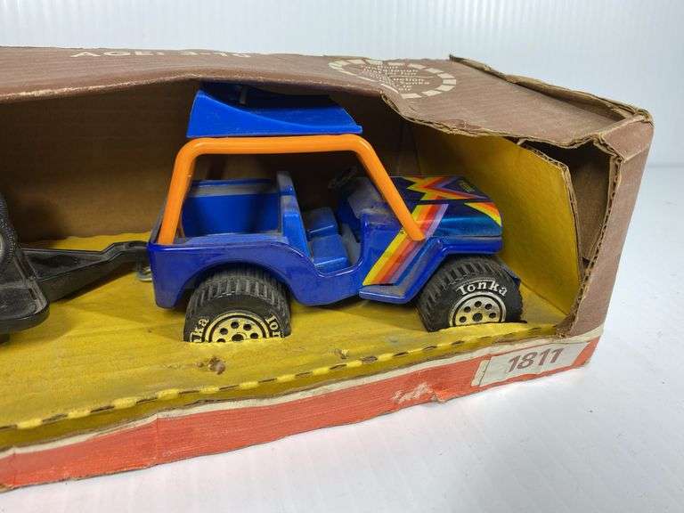 1981 Tonka Buggy with Trailer and Bikes