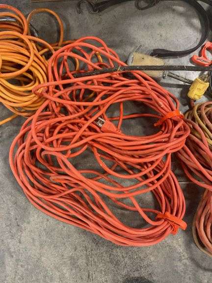 Box of extension cords and power strips