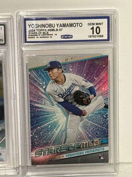 2019 Bowman Chrome Prospects Noelvi Marte Authentic Autograph (BGS Auto 10) and 2024 Topps Yoshinobu